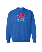 Load image into Gallery viewer, Albia Blue Demon Football Gildan Crewneck Sweatshirt