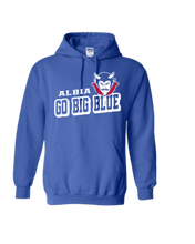 Load image into Gallery viewer, Albia Go Big Blue Hoodied Sweatshirt