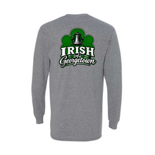 Load image into Gallery viewer, Georgetown Gods Portion Day Gildan Long Sleeve T-Shirt Small Chest Big Back Logo