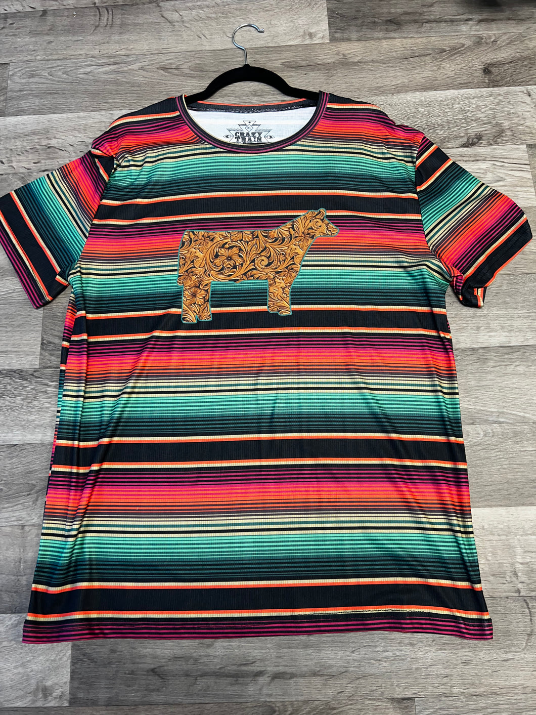 Crazy Train Colorful Show Steer Top