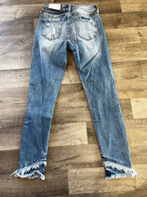 Load image into Gallery viewer, Kancan Light wash Skinny Flare Bottom Jeans
