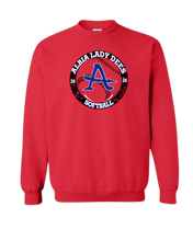 Load image into Gallery viewer, Albia Lady Dees Softball Gildan Crewneck Sweatshirt
