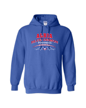 Load image into Gallery viewer, Albia Blue Demon Football Gildan Hoodie
