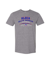 Load image into Gallery viewer, Albia Blue Demon Football Gildan Softstyle T-Shirt
