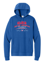Load image into Gallery viewer, Albia Blue Demon Football Nike Fleece Hoodie
