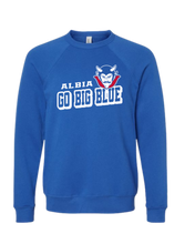 Load image into Gallery viewer, Albia Go Big Blue Bella Canvas Crewneck
