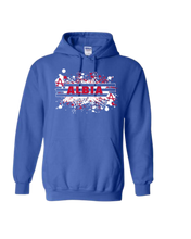 Load image into Gallery viewer, Albia Colorblast Gildan Hoodied Sweatshirt
