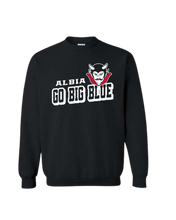 Load image into Gallery viewer, Albia Go Big Blue Gildan Crewneck
