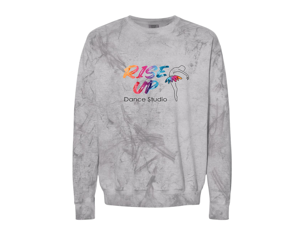 Rise Up Dance Studio Color-blast Crewneck Sweatshirt