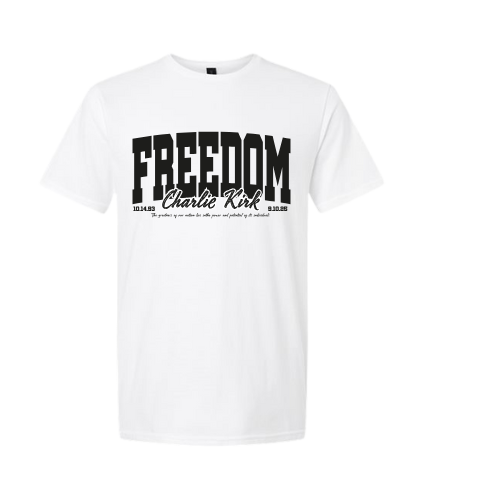 Charlie Kirk Gildan Softstyle Tee