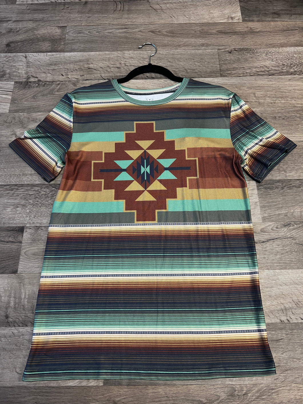 Crazy Train Light Color Aztec/Striped Top