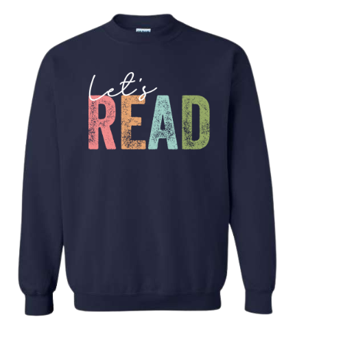 Let's Read Gildan Crewneck Sweatshirt