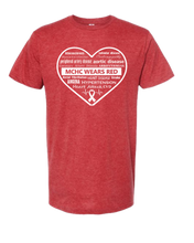 Load image into Gallery viewer, MCHC Heart Month Tultex Short Sleeve Shirt
