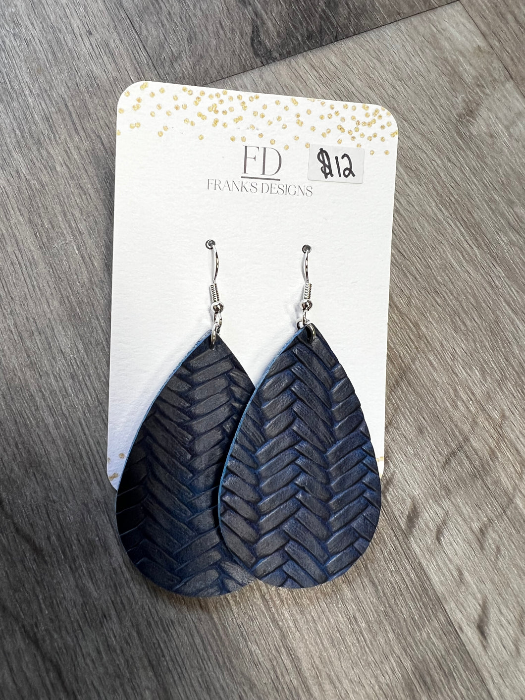 Navy Blue Earrings