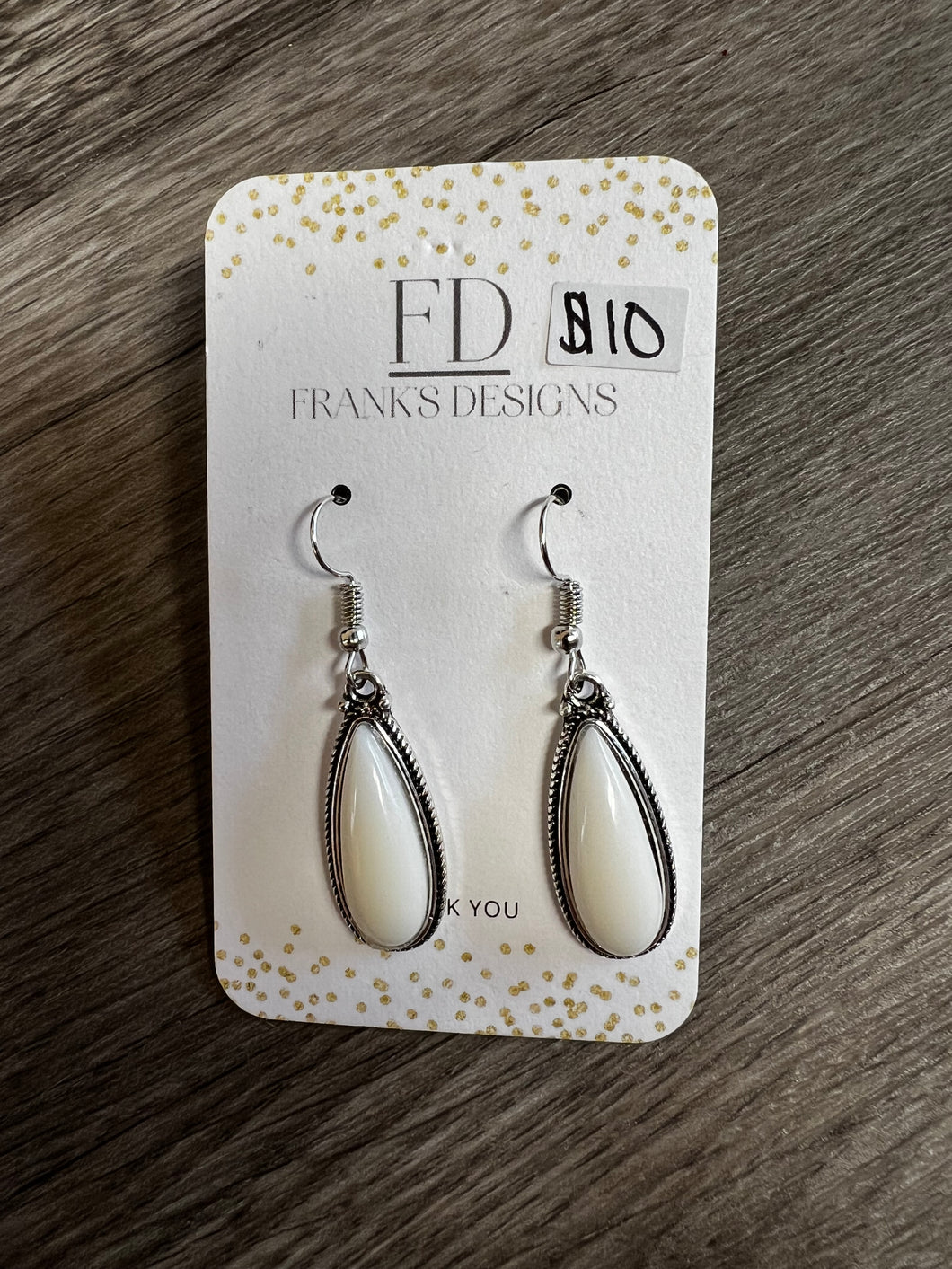 White Pearl Earrings