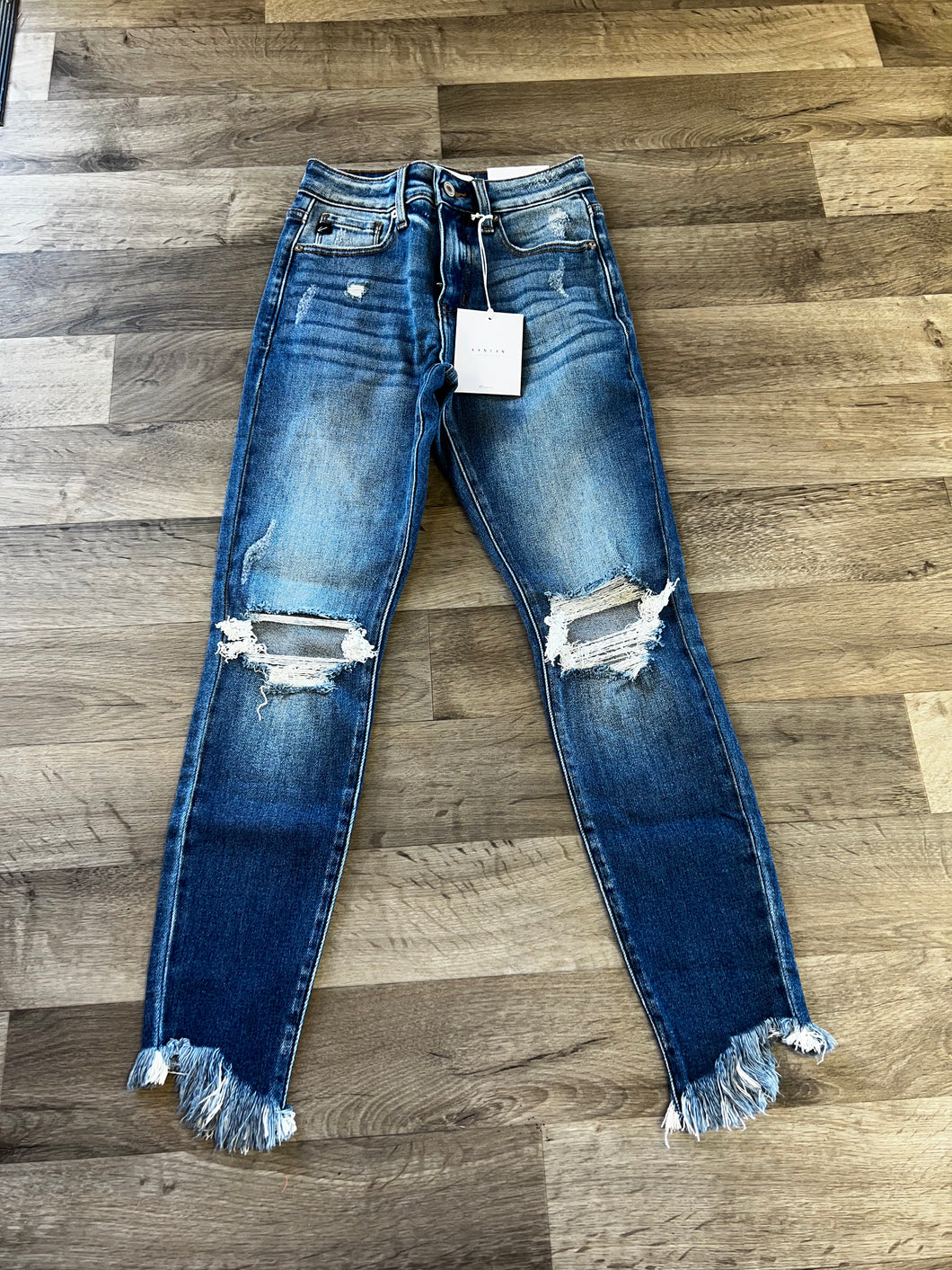 KanCan Skinny Flare Bottom Jeans