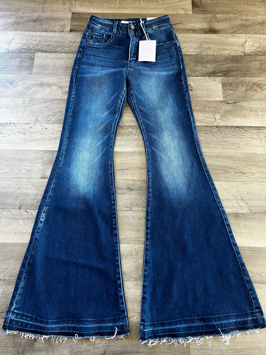 Kancan Medium Wash Bell Bottom Jeans