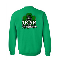 Load image into Gallery viewer, Georgetown Gods Portion Day Gildan Crewneck Sweatshirt Small Chest Logo Big Back Logo
