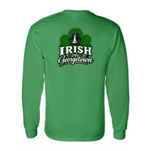 Load image into Gallery viewer, Georgetown Gods Portion Day Gildan Long Sleeve T-Shirt Small Chest Big Back Logo

