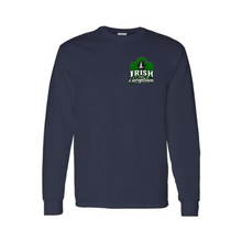Load image into Gallery viewer, Georgetown Gods Portion Day Gildan Long Sleeve T-Shirt Small Chest Big Back Logo
