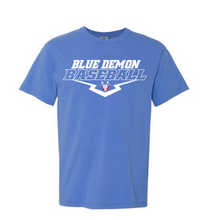 Load image into Gallery viewer, Blue Demon Baseball Comfort Colors Tee
