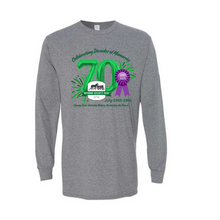 Load image into Gallery viewer, Monroe County Fair 70th Ann. Long Sleeve Gildan T-Shirt
