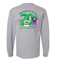 Load image into Gallery viewer, Monroe County Fair 70th Ann. Gildan Long Sleeve T-Shirt
