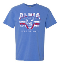 Load image into Gallery viewer, Albia Blue Demon Wrestling Comfort Colors Tee

