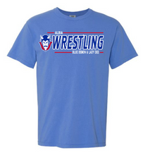 Load image into Gallery viewer, Albia Wrestling Blue Demon &amp; Lady Dee Comfort Color Tee
