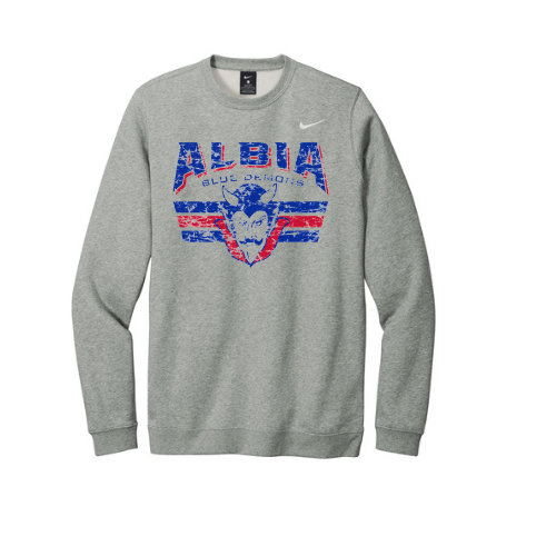 Albia Blue Demon Nike Crewneck Sweatshirt
