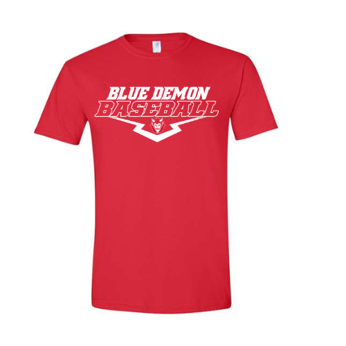 Blue Demon Baseball Gildan Softstyle Tee