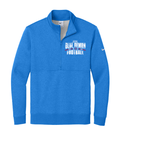 Albia Blue Demon Football Nike 1/2 Zip