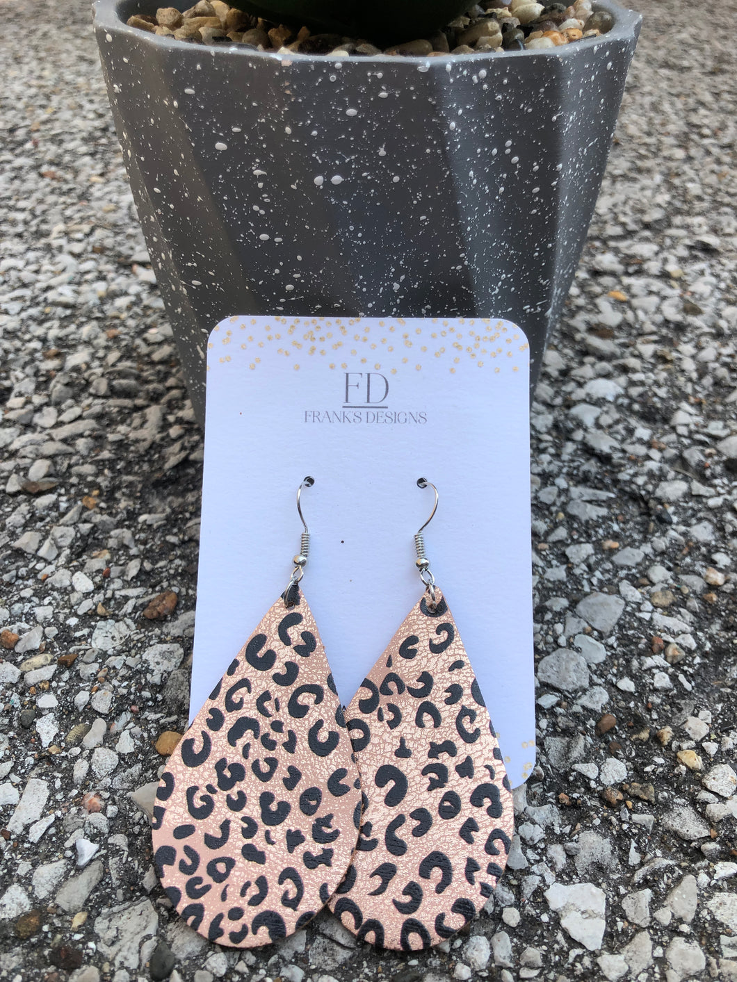 Leopard Print Earrings