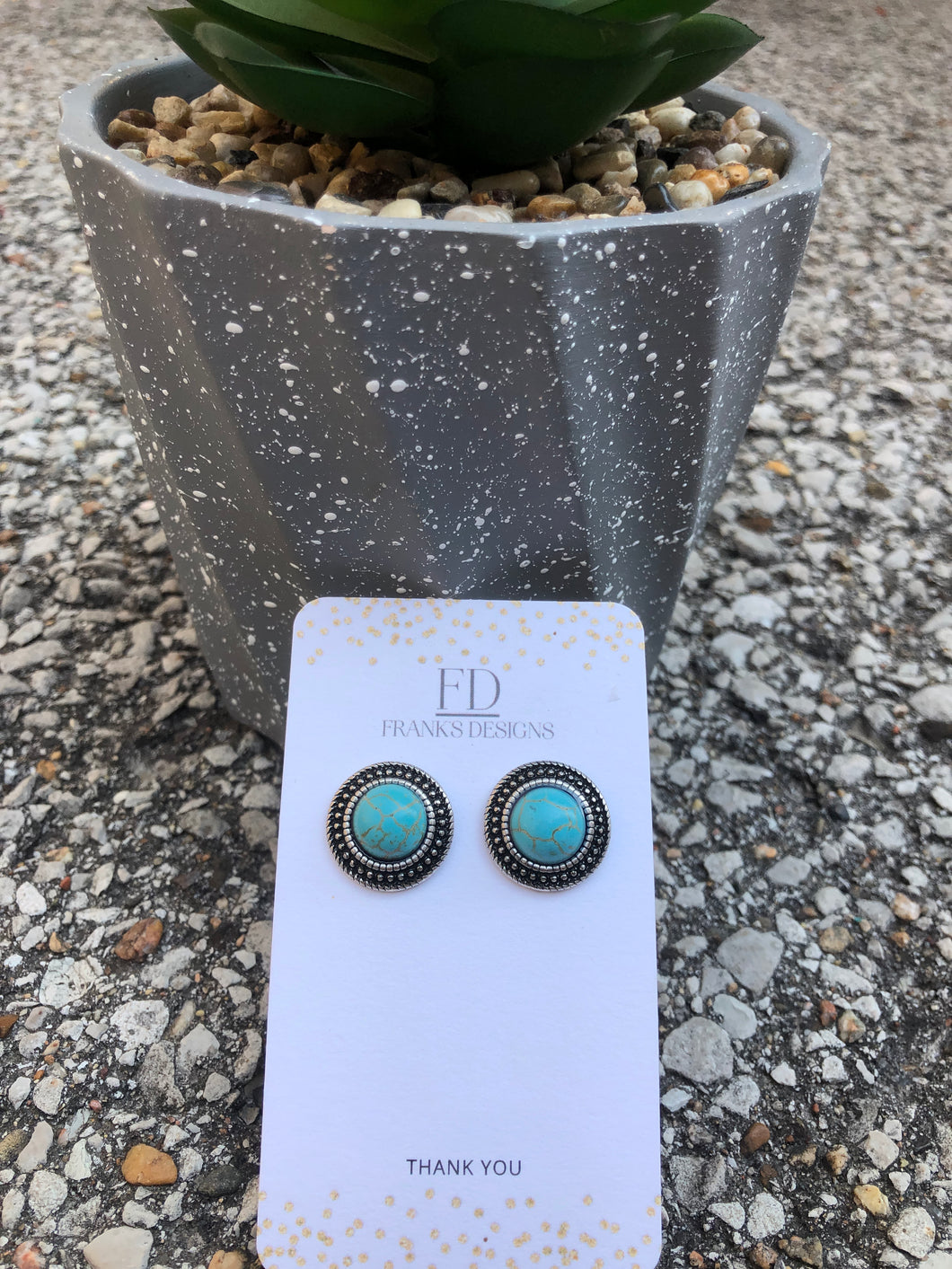 Turquoise Big Studs